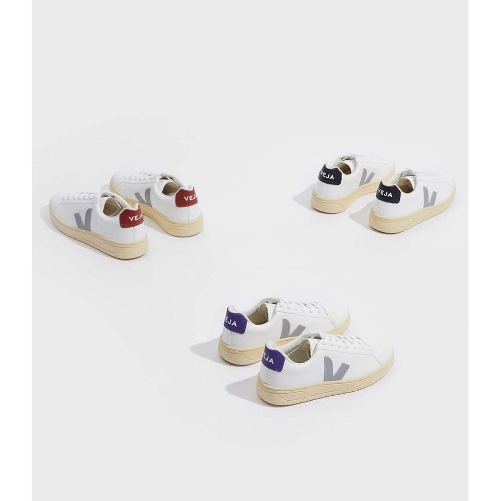 Veja URCA CWL Women's Shoes White/Grey/Purple | CA 568JPQ